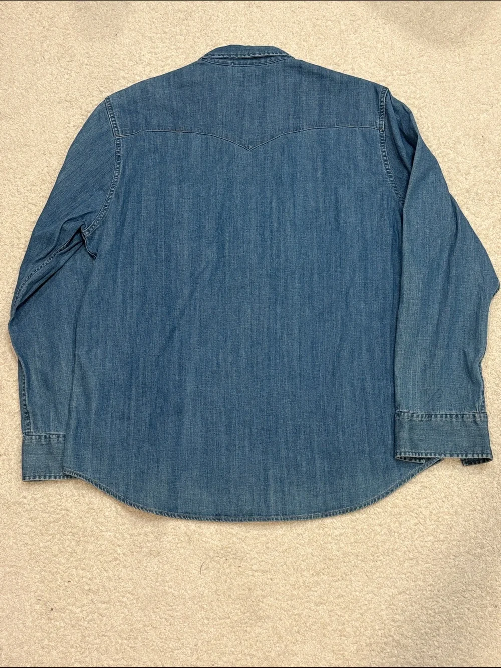 Levi's Men's Blue Denim Western Shirt